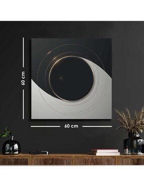 Cuadro decorativo Canvas Art MX Brillante Redondo con Barniz a registro