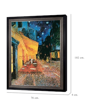 Cuadro decorativo Van Gogh – Terraza de café de noche de Portfolio Arts Group técnica mixta Cuadros Jr