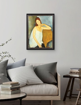 Cuadro decorativo Jeanne Hébuterne (1898-1920) arte mural de Amedeo Modigliani técnica mixta Cuadros Jr