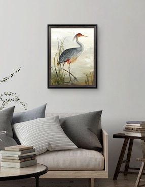 Cuadro decorativo Garza gris de Aimee Wilson técnica mixta Cuadros Jr