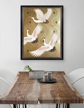 Cuadro decorativo Grulla joya japonesa de Nikki Chu técnica mixta Cuadros Jr
