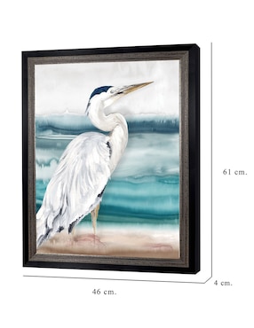 Cuadro decorativo Playa Garza I de Eva Watts técnica mixta Cuadros Jr