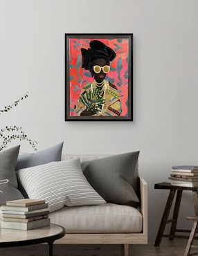 Cuadro decorativo Mujer moderna con turbante de Nikki Chu técnica mixta Cuadros Jr
