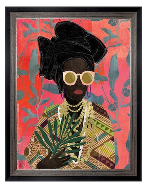 Cuadro decorativo Mujer moderna con turbante de Nikki Chu técnica mixta Cuadros Jr