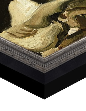 Cuadro decorativo Calavera con cigarrillo encendido de Vincent Van Gogh técnica mixta Cuadros Jr