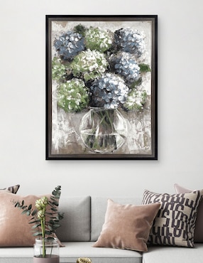 Cuadro decorativo Estudio de hortensias azules de Sandy Doonan técnica mixta Cuadros Jr