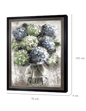 Cuadro decorativo Estudio de hortensias azules de Sandy Doonan técnica mixta Cuadros Jr