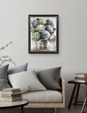 Cuadro decorativo Estudio de hortensias azules de Sandy Doonan técnica mixta Cuadros Jr