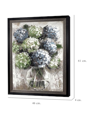 Cuadro decorativo Estudio de hortensias azules de Sandy Doonan técnica mixta Cuadros Jr