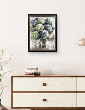 Cuadro decorativo Estudio de hortensias azules de Sandy Doonan técnica mixta Cuadros Jr