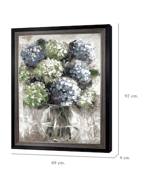 Cuadro decorativo Estudio de hortensias azules de Sandy Doonan técnica mixta Cuadros Jr