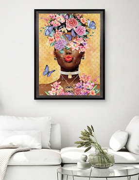 Cuadro decorativo Beso de dama mariposa de Willow Brook Fine Art técnica mixta Cuadros Jr