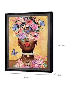 Cuadro decorativo Beso de dama mariposa de Willow Brook Fine Art técnica mixta Cuadros Jr