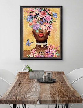 Cuadro decorativo Beso de dama mariposa de Willow Brook Fine Art técnica mixta Cuadros Jr