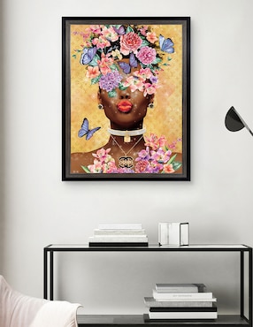 Cuadro decorativo Beso de dama mariposa de Willow Brook Fine Art técnica mixta Cuadros Jr