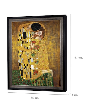 Cuadro decorativo El beso eterno de Gustav Klimt técnica mixta Cuadros Jr