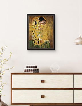 Cuadro decorativo El beso eterno de Gustav Klimt técnica mixta Cuadros Jr