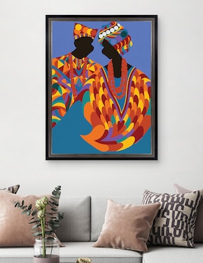 Cuadro decorativo Mawu-Lisa deidad dual de la creación de Synthia SAINT JAMES técnica mixta Cuadros Jr