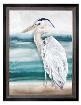 Cuadro decorativo Playa Garza II de Eva Watts técnica mixta Cuadros Jr
