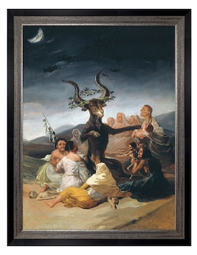 Cuadro decorativo Arte del aquelarre de Franciso de Goya técnica mixta Cuadros Jr