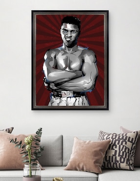 Cuadro decorativo El mejor boxeador de todos los tiempos de Nikita Abakumov técnica mixta Cuadros Jr