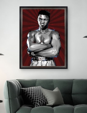 Cuadro decorativo El mejor boxeador de todos los tiempos de Nikita Abakumov técnica mixta Cuadros Jr