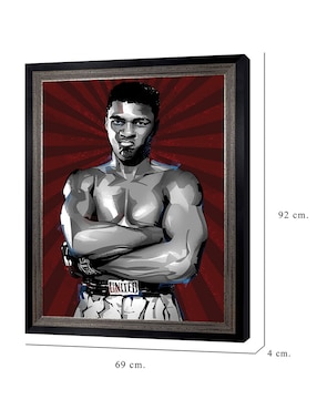 Cuadro decorativo El mejor boxeador de todos los tiempos de Nikita Abakumov técnica mixta Cuadros Jr
