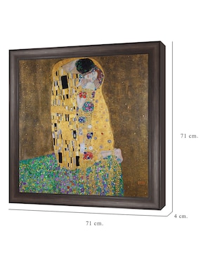 Cuadro decorativo El beso de Gustav Klimt técnica mixta Cuadros Jr