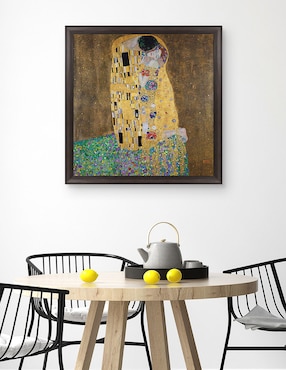 Cuadro decorativo El beso de Gustav Klimt técnica mixta Cuadros Jr