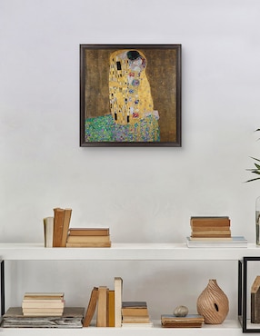 Cuadro decorativo El beso de Gustav Klimt técnica mixta Cuadros Jr