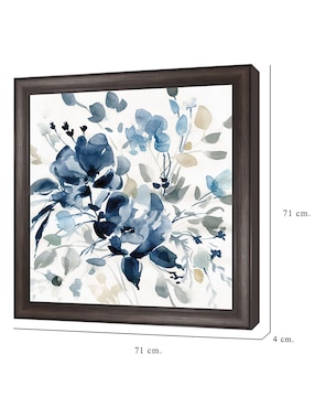 Cuadro decorativo Jardín índigo II de Carol Robinson técnica mixta Cuadros Jr
