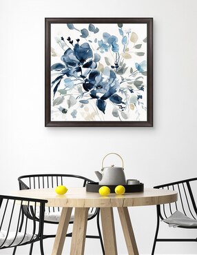 Cuadro decorativo Jardín índigo II de Carol Robinson técnica mixta Cuadros Jr