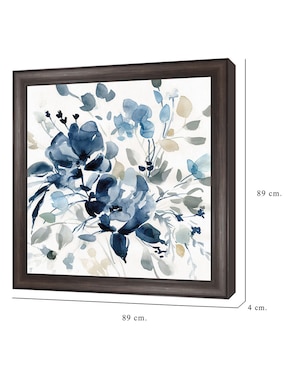Cuadro decorativo Jardín índigo II de Carol Robinson técnica mixta Cuadros Jr
