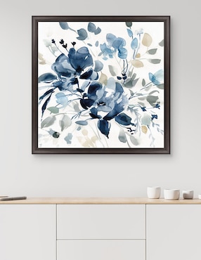 Cuadro decorativo Jardín índigo II de Carol Robinson técnica mixta Cuadros Jr