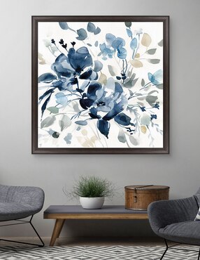 Cuadro decorativo Jardín índigo II de Carol Robinson técnica mixta Cuadros Jr