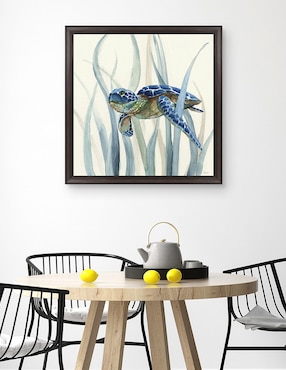 Cuadro decorativo Tortuga en pasto marino II de Nan técnica mixta Cuadros Jr