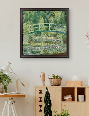 Cuadro decorativo Monet – Puente japonés de nenúfares de Portfolio Arts Group técnica mixta Cuadros Jr