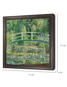 Cuadro decorativo Monet – Puente japonés de nenúfares de Portfolio Arts Group técnica mixta Cuadros Jr