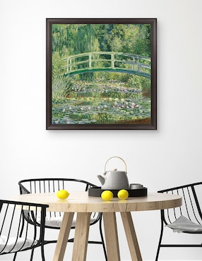 Cuadro decorativo Monet – Puente japonés de nenúfares de Portfolio Arts Group técnica mixta Cuadros Jr