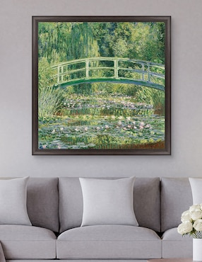 Cuadro decorativo Monet – Puente japonés de nenúfares de Portfolio Arts Group técnica mixta Cuadros Jr