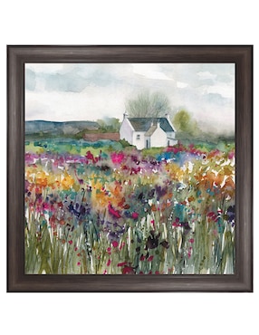 Cuadro decorativo Cabaña de flores silvestres de Carol Robinson técnica mixta Cuadros Jr