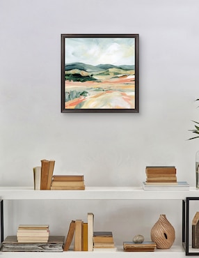 Cuadro decorativo Paisaje bermellón I de Katrina Pete técnica mixta Cuadros Jr