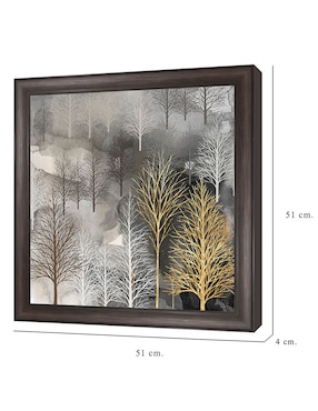 Cuadro decorativo Árbol invernal de Heather Hayes técnica mixta Cuadros Jr