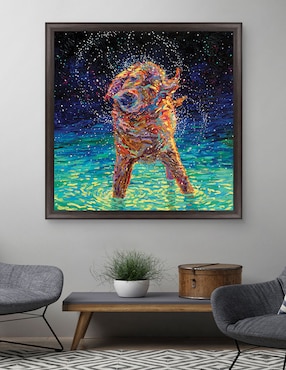 Cuadro decorativo Nado a la luz de la luna de Iris Scott técnica mixta Cuadros Jr