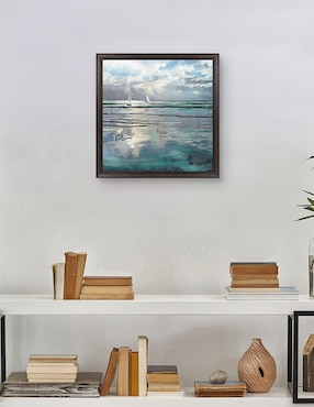Cuadro decorativo Mares índigo de Studio Arts técnica mixta Cuadros Jr