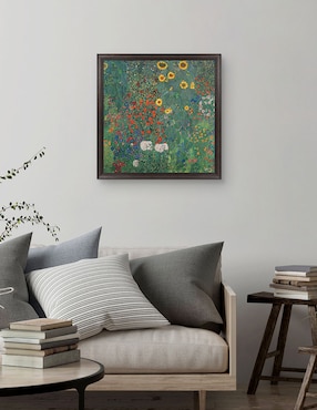 Cuadro decorativo Jardín con girasoles de Gustav Klimt técnica mixta Cuadros Jr