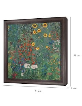 Cuadro decorativo Jardín con girasoles de Gustav Klimt técnica mixta Cuadros Jr