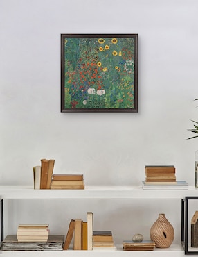 Cuadro decorativo Jardín con girasoles de Gustav Klimt técnica mixta Cuadros Jr