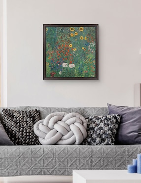 Cuadro decorativo Jardín con girasoles de Gustav Klimt técnica mixta Cuadros Jr