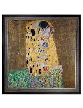 Cuadro decorativo El beso de Gustav Klimt técnica mixta Cuadros Jr